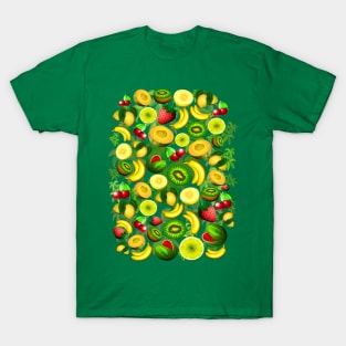 Summer Fruits Juicy Pattern T-Shirt